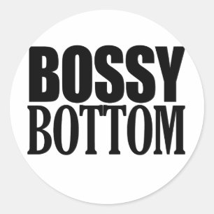 BOSSY BOTTOM RUNDER AUFKLEBER