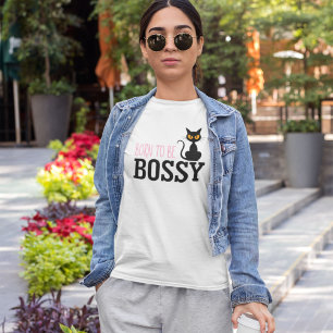 Bossy Cat lustig und elegant Liebhaber T-Shirt