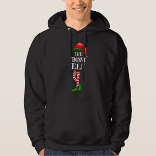 Bossy Elf Matching Family Group Weihnachten Hoodie
