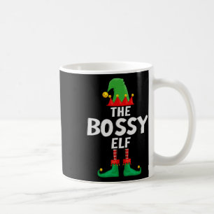 Bossy Elf Matching Family Weihnachten Kaffeetasse