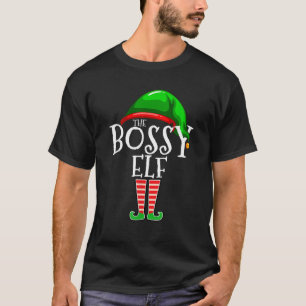 Bossy Elf Shirts Pajama Familie Matching Group Chr