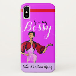 Bossy Gal Retro Magenta Case-Mate iPhone Hülle