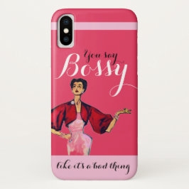Bossy Gal Retro Pink Case-Mate iPhone Hülle