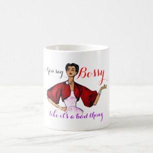 Bossy Gal Retro Tasse