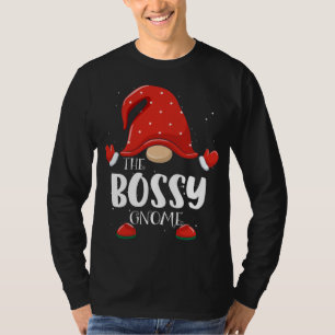 Bossy Gnome Matching Familie Weihnachten Pajama T-Shirt