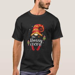 Bossy Gnome Matching Family Gnome Pjs T-Shirt