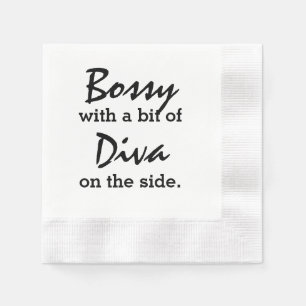 Bossy mit ein bisschen Diva Serviette