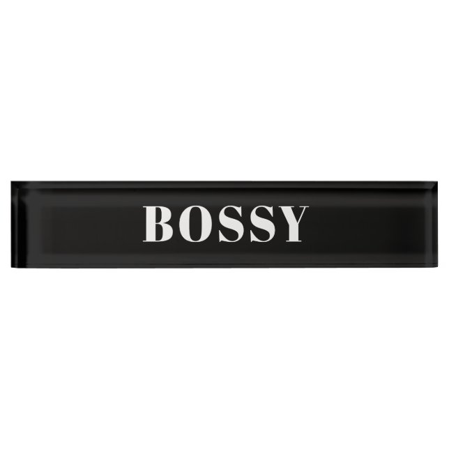 Bossy Namensplakette (Vorderseite)