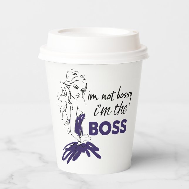 Bossy Pappbecher (Vorderseite)