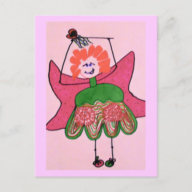 Bossy Saucy Fairy Postkarte (Vorderseite)