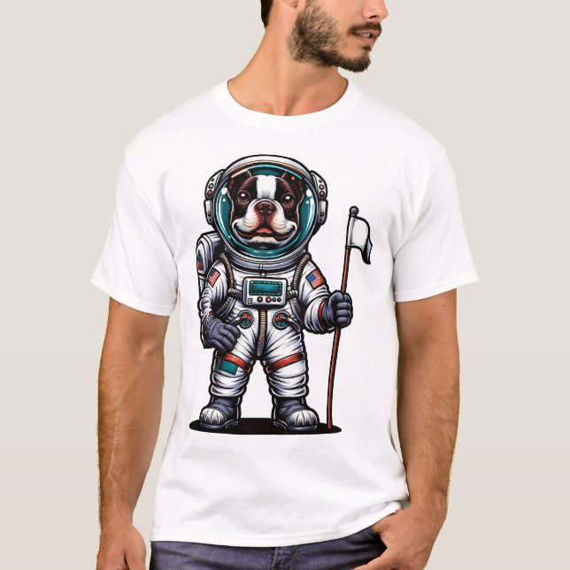 Bostie Astronaut  T-Shirt (Vorderseite)