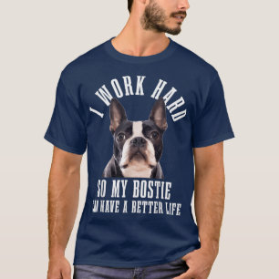 Bostie Mama Dog Vater Funny Boston Terrier T-Shirt