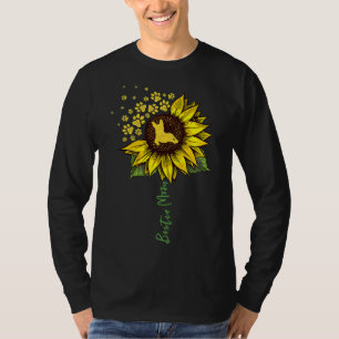 Bostie Mom Sunflower Boston Terrier Dog Mom Ma T-Shirt