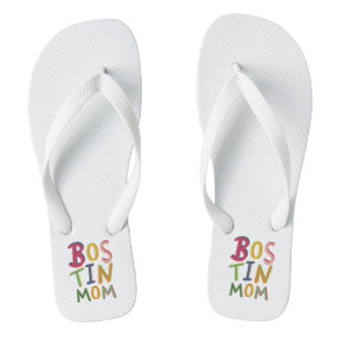 Bostin Mama Black Country Flip Flops Beach Footwea