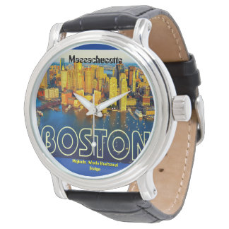 Boston 2, Massachusetts - Maßgeschneidert Armbanduhr