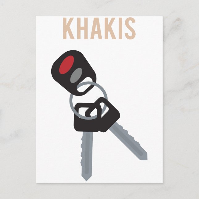 Boston Accent Car Keys Postkarte (Vorderseite)