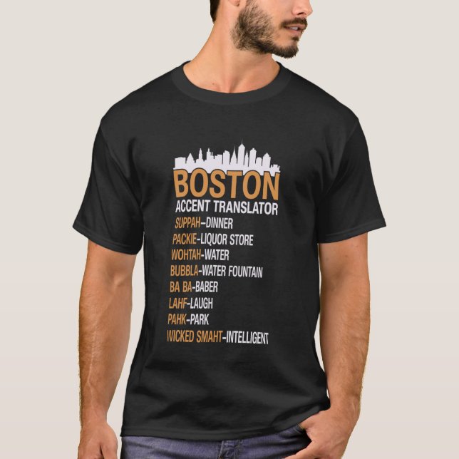 Boston Accent Shirts Boston Accent Übersetzer (Vorderseite)