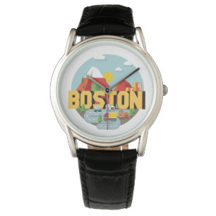 Boston als Ziel Armbanduhr