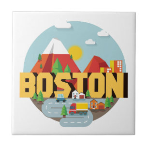Boston als Ziel Fliese