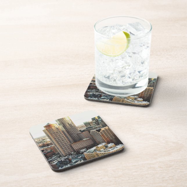 Boston-Ansicht Getränkeuntersetzer (Rechte Seite)