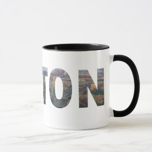 Boston-Ansicht in Buchstaben Tasse
