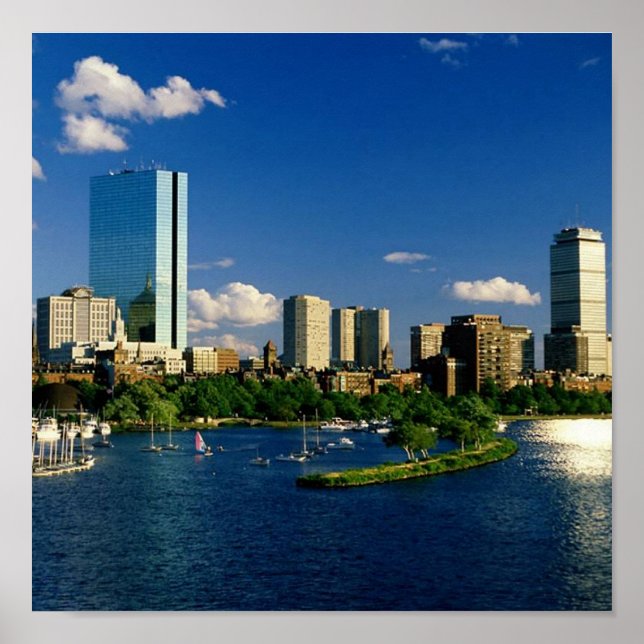 Boston Back Bay Area Poster (Vorne)