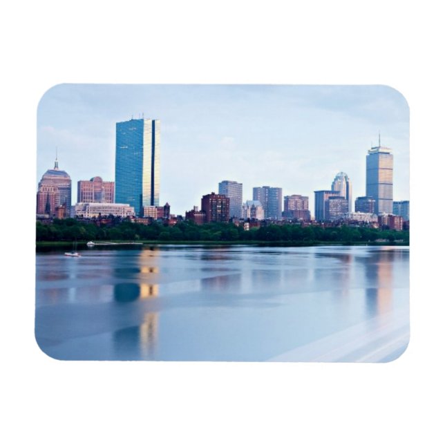 Boston Back Bay über den Charles River Magnet (Horizontal)