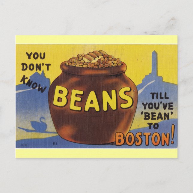 Boston Baked Beans Postkarte (Vorderseite)