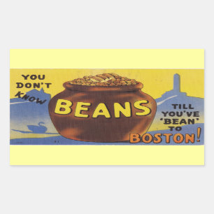 Boston Baked Beans Rechteckiger Aufkleber