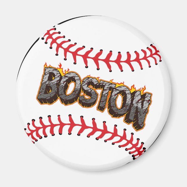 Boston Baseball Magnet (Vorne)