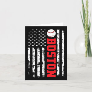 Boston Baseball Usa Flag Karte
