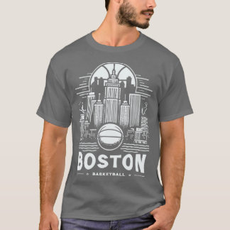 Boston Basketball Fan Art T-Shirt