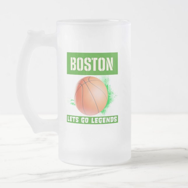 Boston Basketball Legends Mattglas Bierglas (Links)