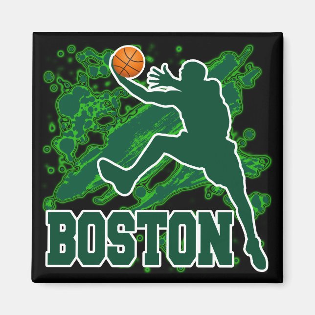 BOSTON BASKETBALL MAGNET (Vorne)