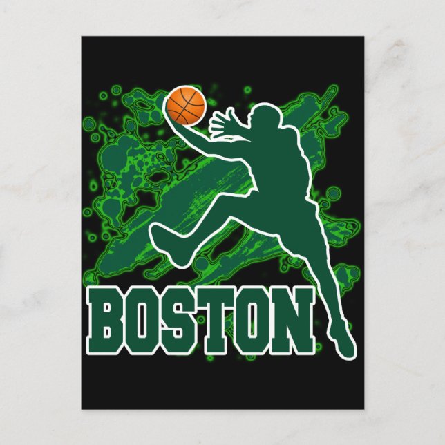 BOSTON BASKETBALL POSTKARTE (Vorderseite)