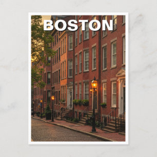 Boston Beacon Hill Travel Postkarte