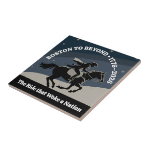 Boston bis Beyond 1776–2026 Midnight Rider Kunst Fliese