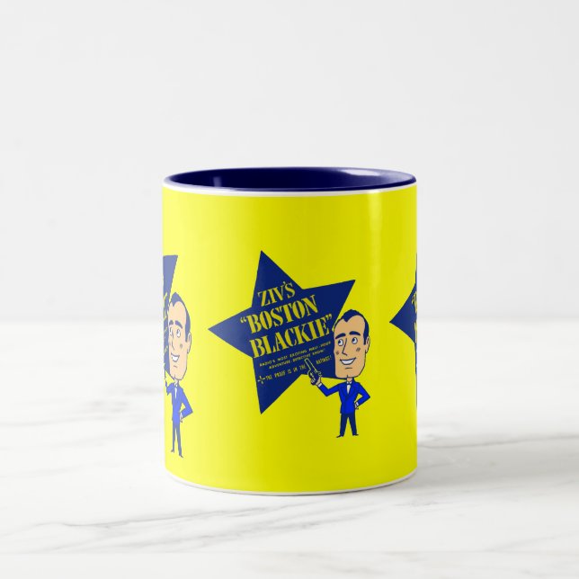 Boston Blackie Zweifarbige Tasse (Mittel)