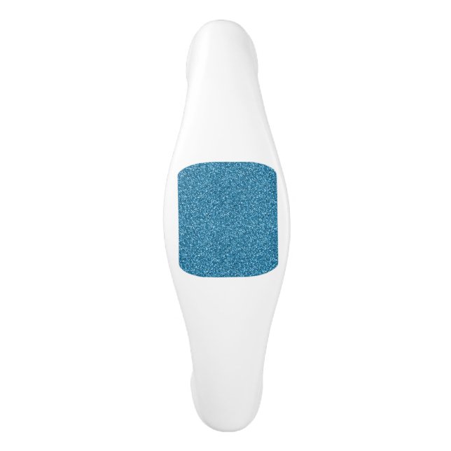 Boston Blue Glitzer Keramik Schrankknauf (Vorderseite)