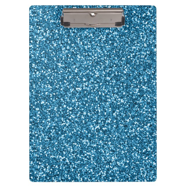Boston Blue Glitzer Klemmbrett (Vorderseite)
