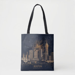 Boston, Boston Massachusetts Stadt-Skyline mit Kar