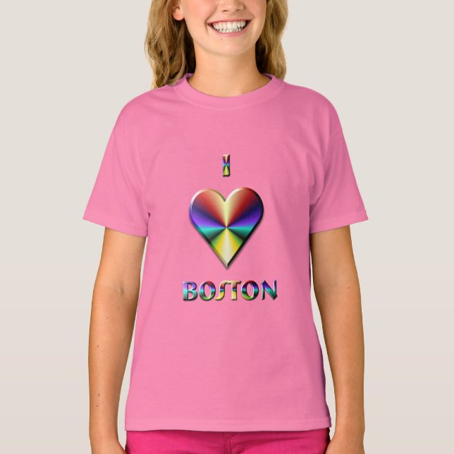 Boston — Brown Blue & Gold T-Shirt (Vorderseite)