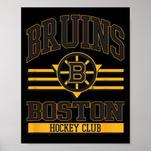 Boston Bruins Hockey Club Weiß Offiziell Lizenzier Poster
