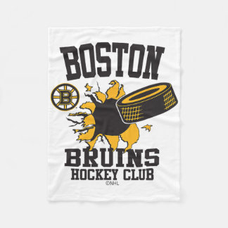 Boston Bruins Hockey Puck Burst Gray Officially Li Fleecedecke