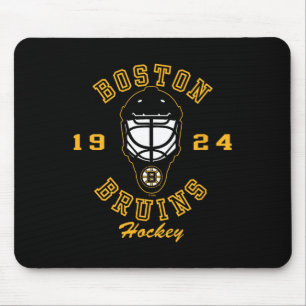 Boston Bruins Hockeymaske Schwarz Offiziell Lizenz Mousepad