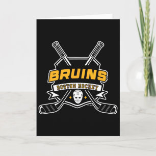 Boston Bruins Hockeyschläger Schwarz Offiziell Liz Karte