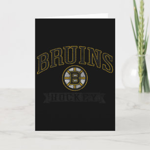 Boston Bruins Vintage-Hockey Grau Offiziell Lizens Karte