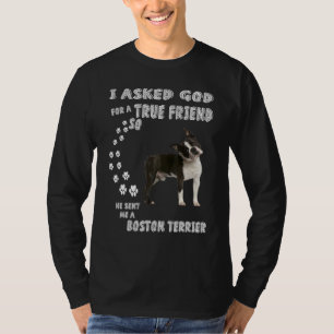 Boston Bull Terrier Dog Mama Vater Kostüm Niedlich T-Shirt