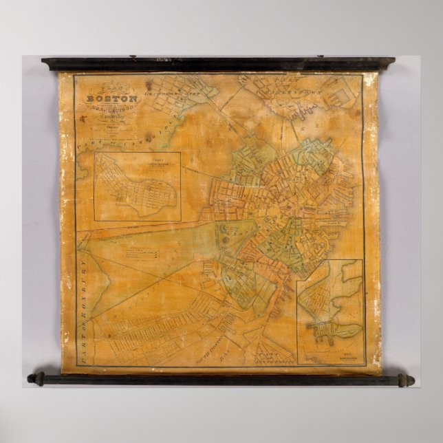 Boston, Charlestown, Cambridge, Massachusetts Poster (Vorne)