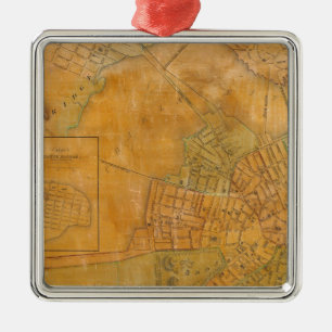Boston, Charlestown, Cambridge, Massachusetts Silbernes Ornament